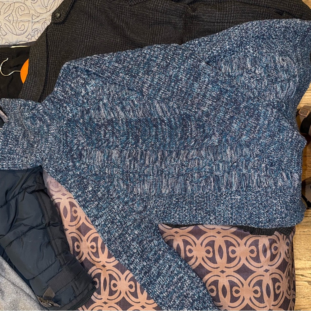 Express Blue Turtleneck Sweater for Men